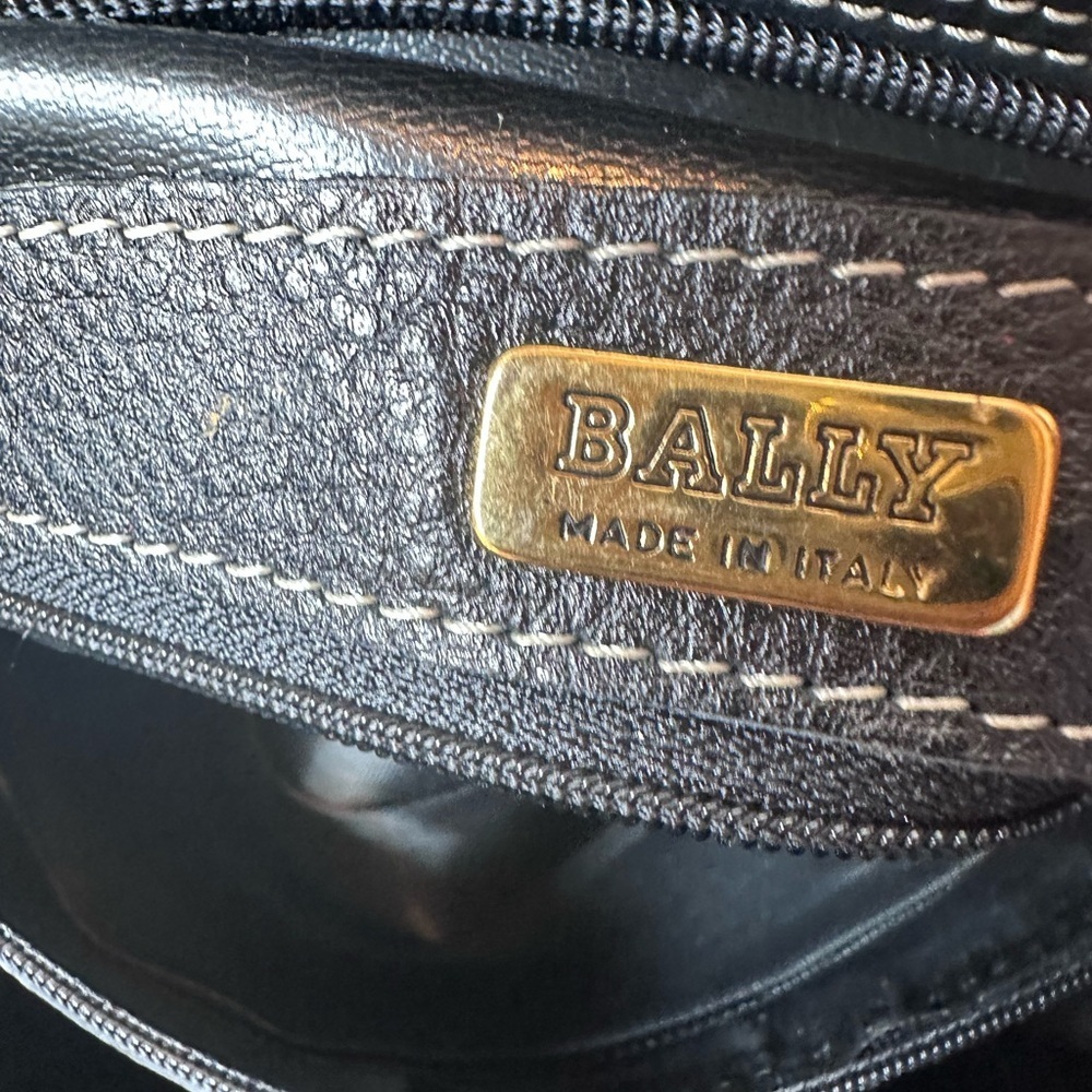 Bally Black and Red Shoulder Bag - Picture 7 of 14